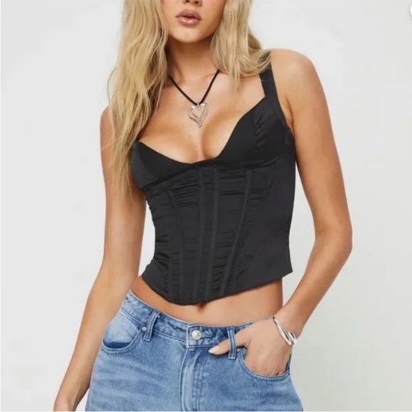 Princess Polly Rowley Black Top - Picture 2 of 5